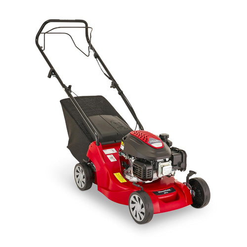 Self-Propelled Petrol Lawnmower 39cm 123cc 40L Grass Collector Red