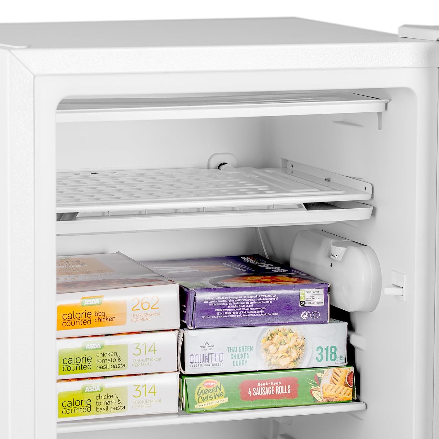 Under Counter Fridge 83L Reversible Door Adjustable Thermostat White