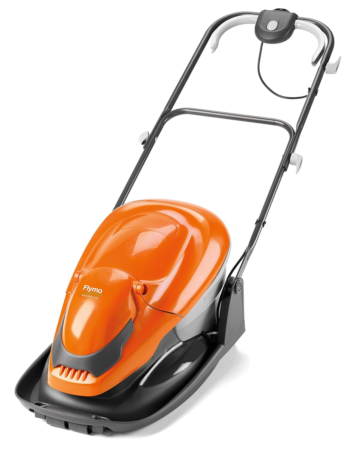 Hover Lawn Mower 36cm 2000W 26L Grass Box 4 Cutting Heights Orange Grey