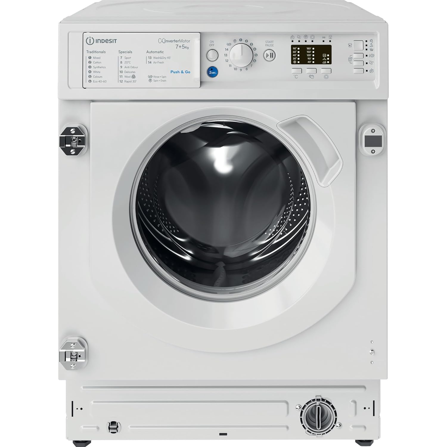 Integrated Washer Dryer 7Kg Wash 5Kg Dry 1400Rpm White