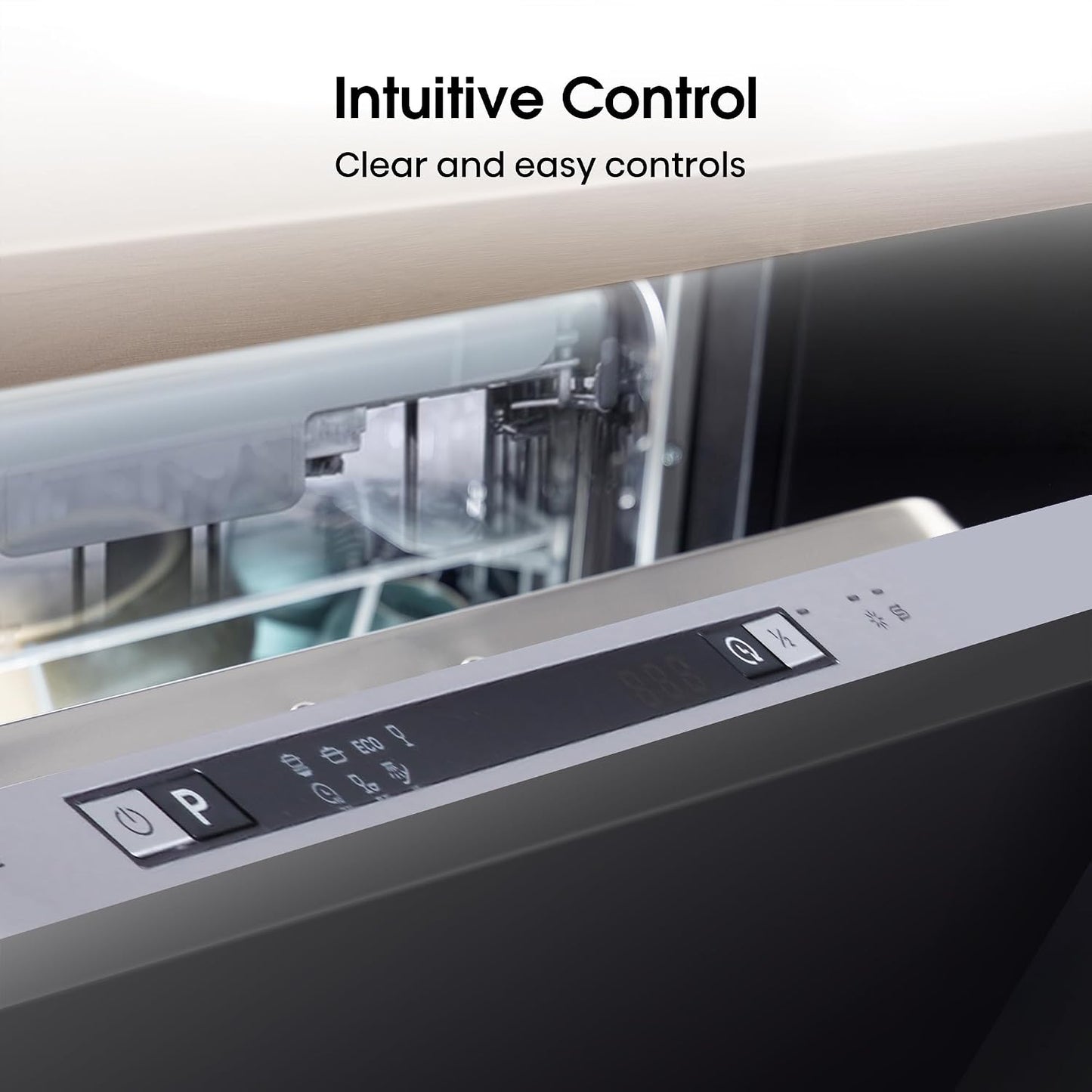 Built-In Dishwasher 10 Place Settings 7 Programs White 30 Min Quick Wash