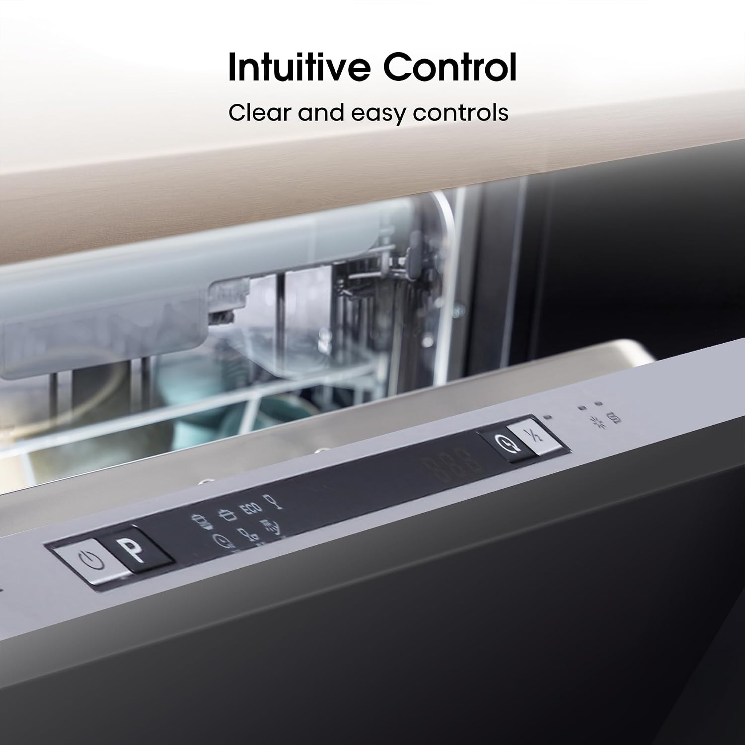 Built-In Dishwasher 10 Place Settings 7 Programs White 30 Min Quick Wash