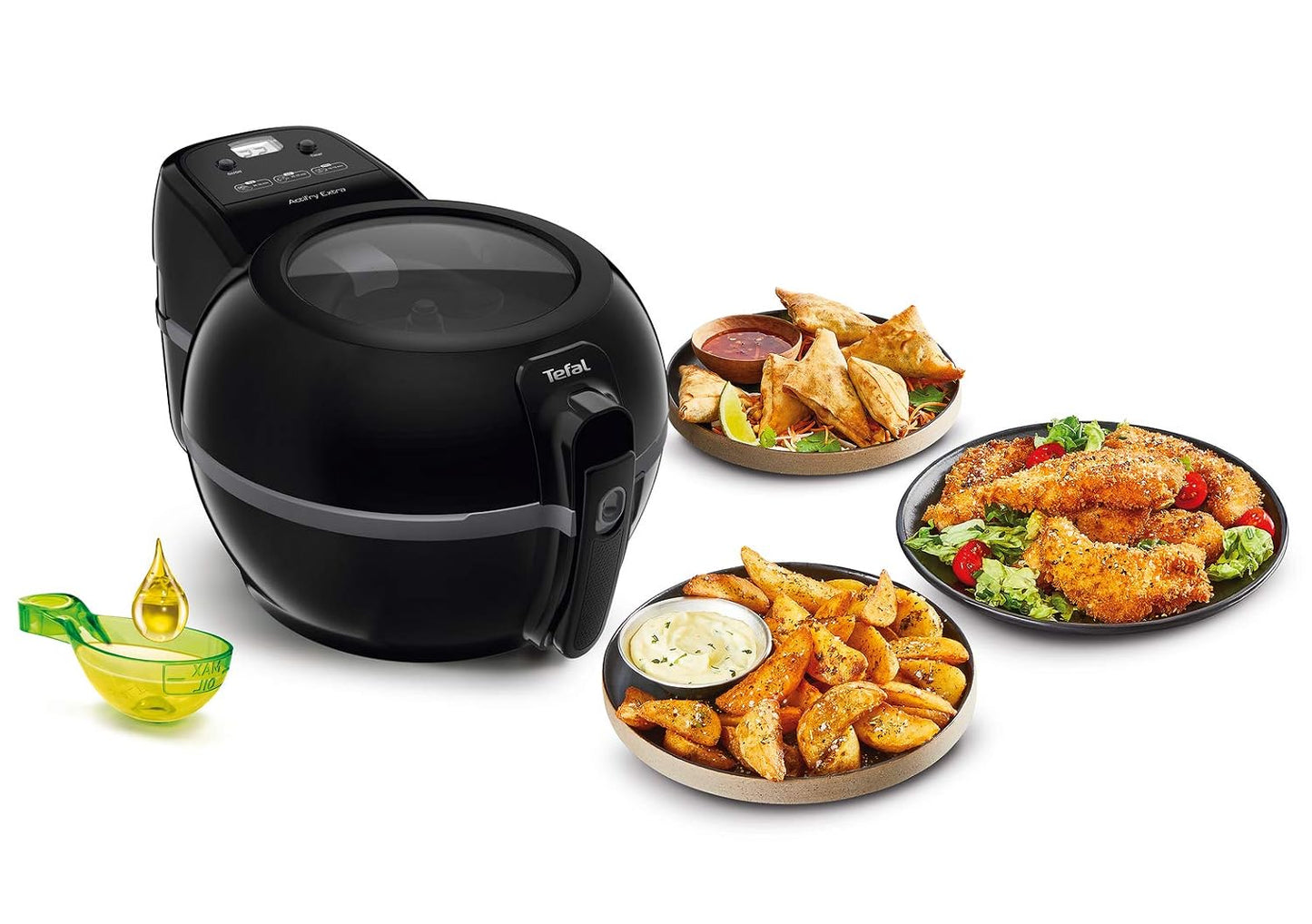 Air Fryer 1.2kg Capacity 1550W 6 People Low Oil Automatic Scoop Black