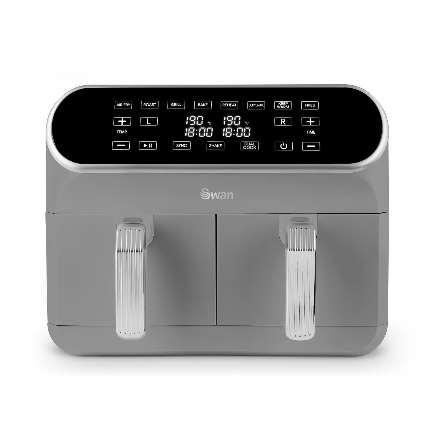 Air Fryer 8L Dual Basket 13 Presets Match Cook White