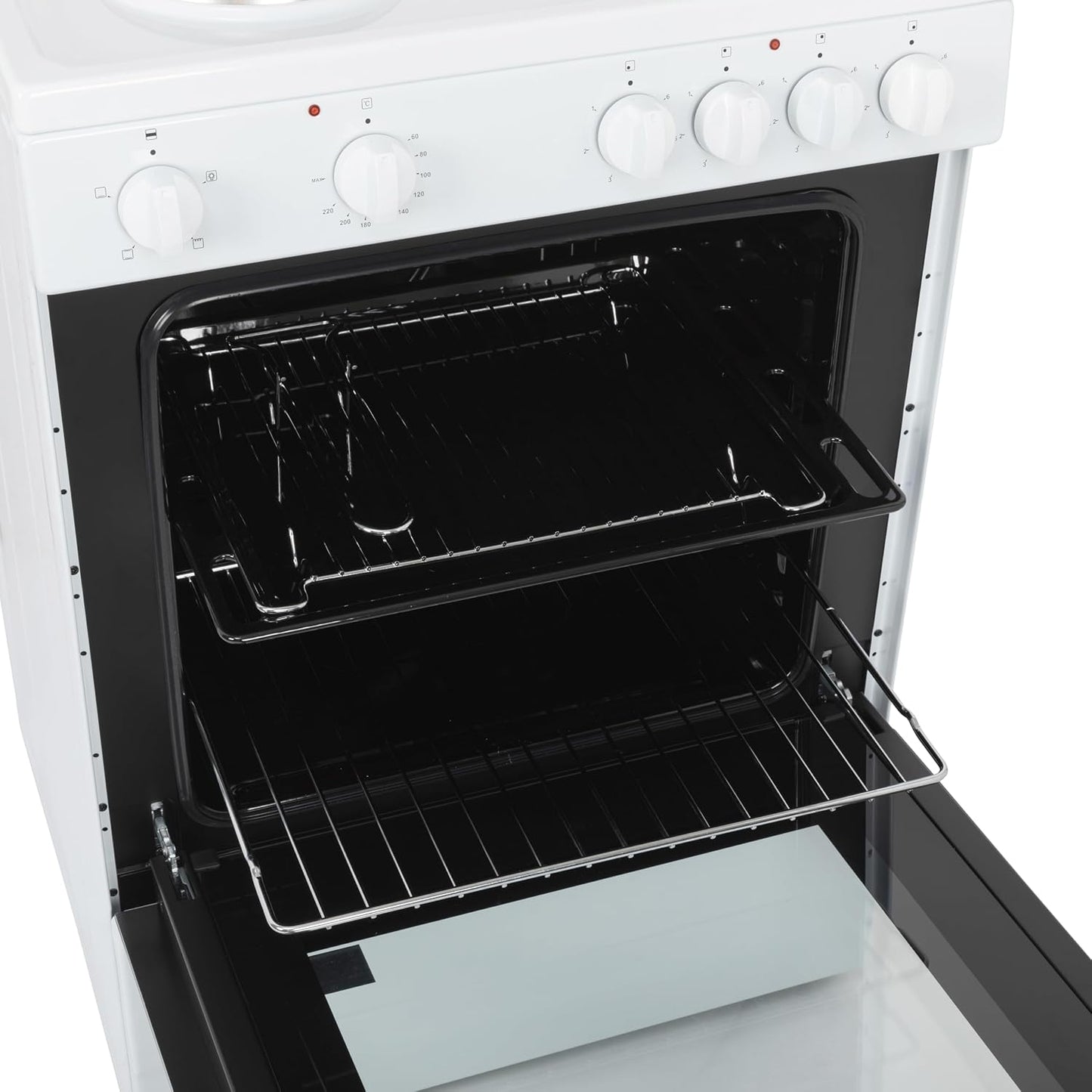 Freestanding Single Cavity Electric Cooker 68L 60cm White