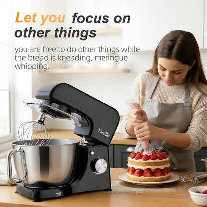 Stand Mixer 5.5L 1500W 10 Speed Pulse Black
