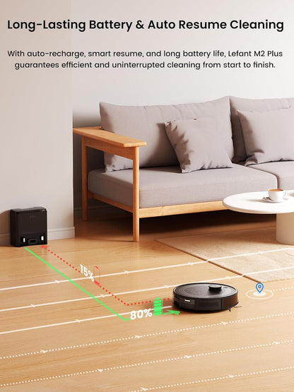Robot Vacuum And Mop 6000Pa Self-Emptying LiDAR Navigation Black