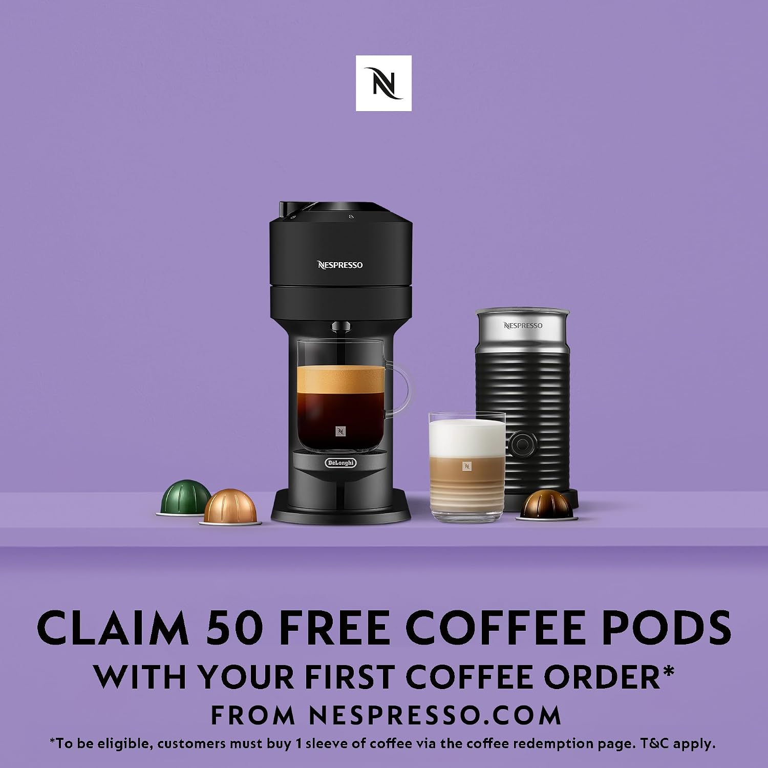 Capsule Coffee Machine 5 Cup Sizes Centrifusion Technology Matte Black