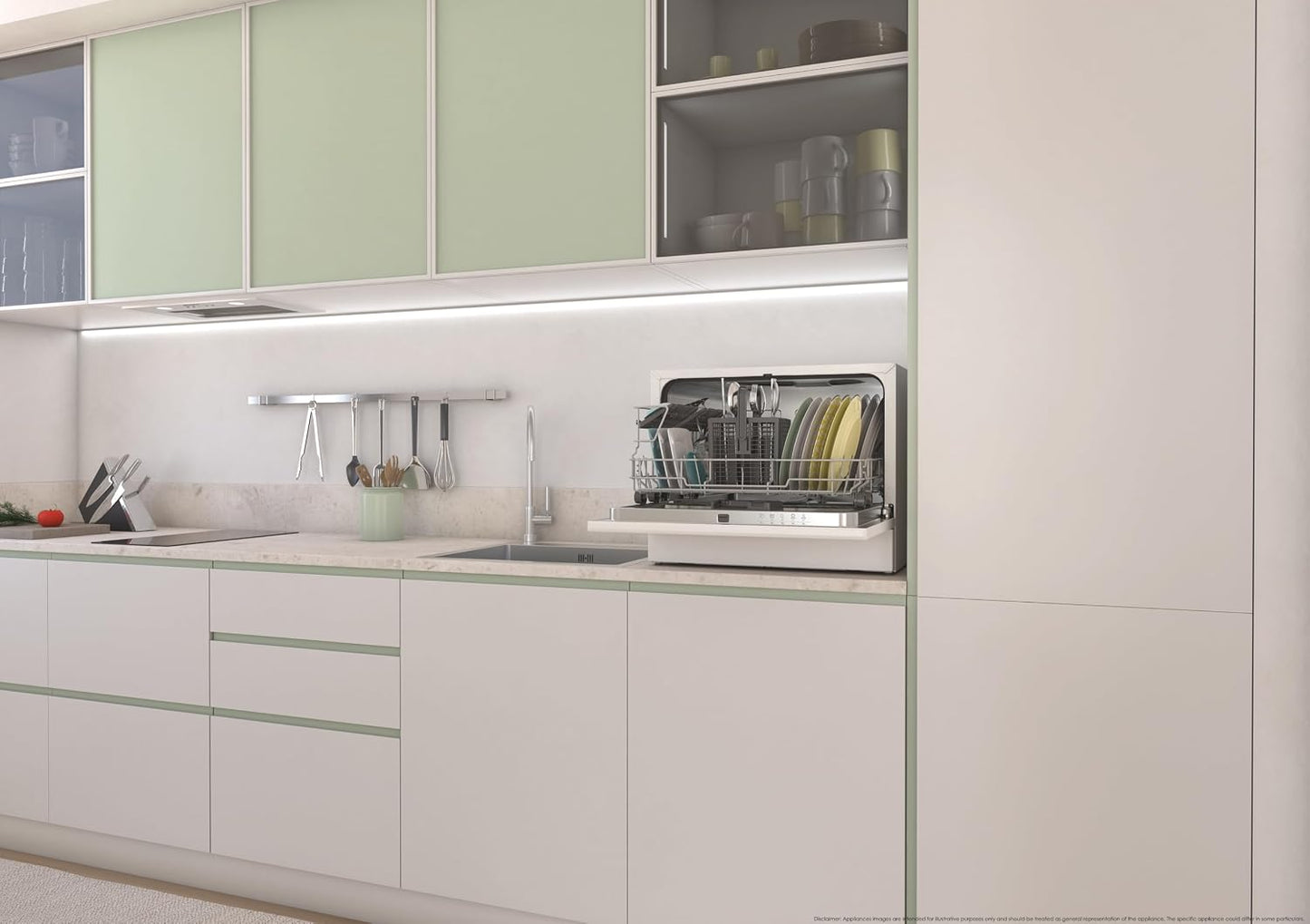 Table Top Dishwasher 6 Place Settings 35 Min Cycle White