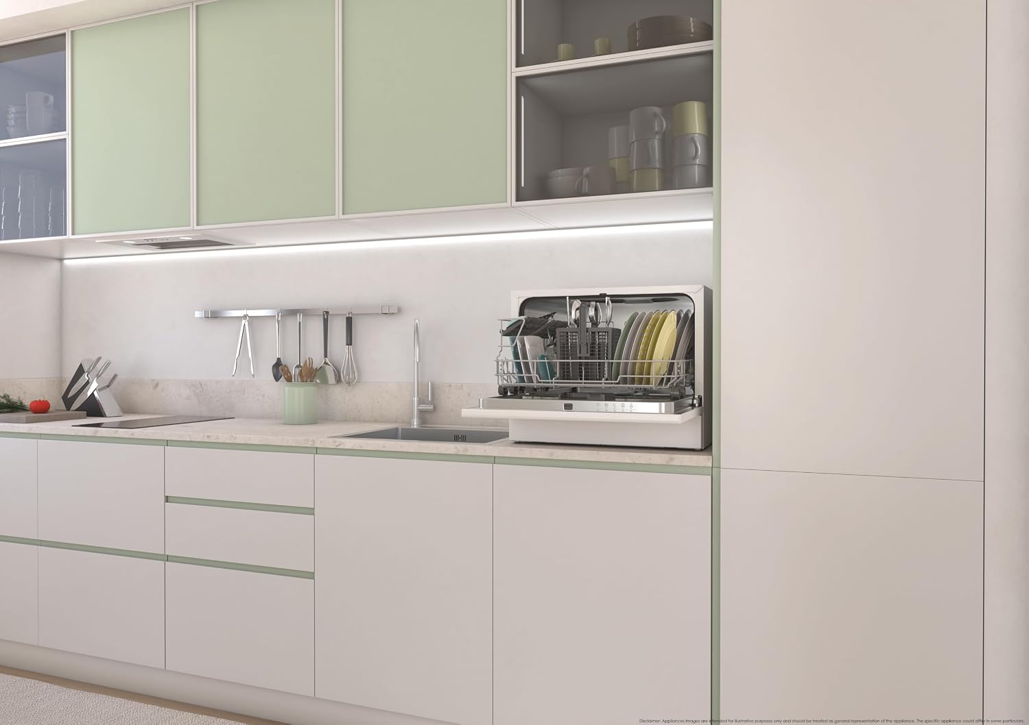 Table Top Dishwasher 6 Place Settings 35 Min Cycle White
