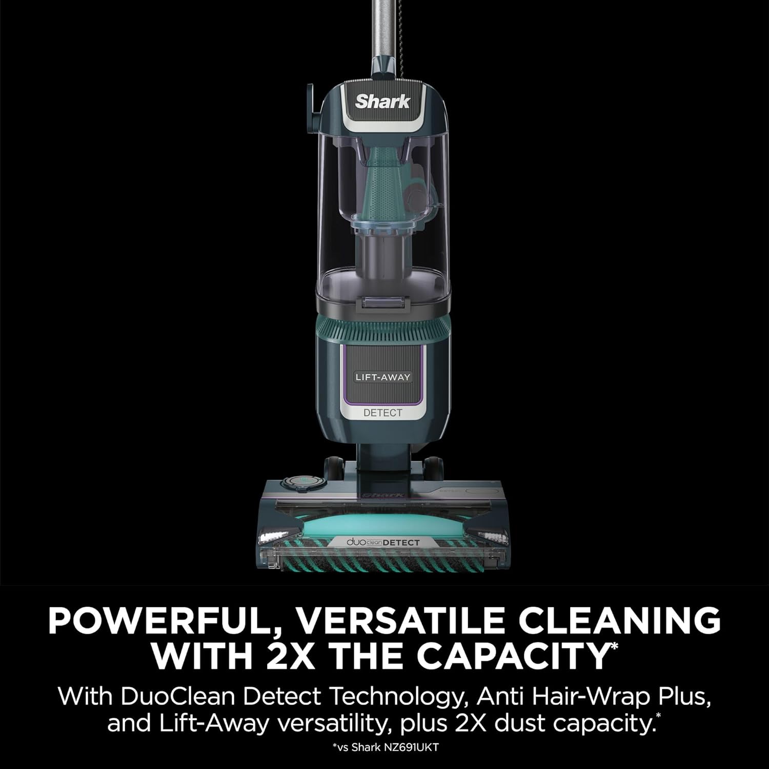 Upright Vacuum Cleaner 2.5L XL Dust Cup DuoClean Detect Corded Blue