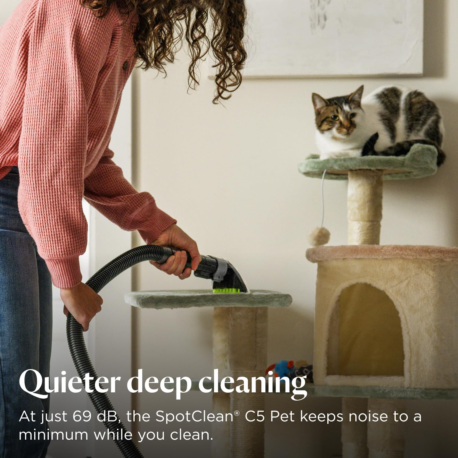 Portable Carpet Cleaner SpotClean C5 Pet 16,400Pa Suction Corded Black