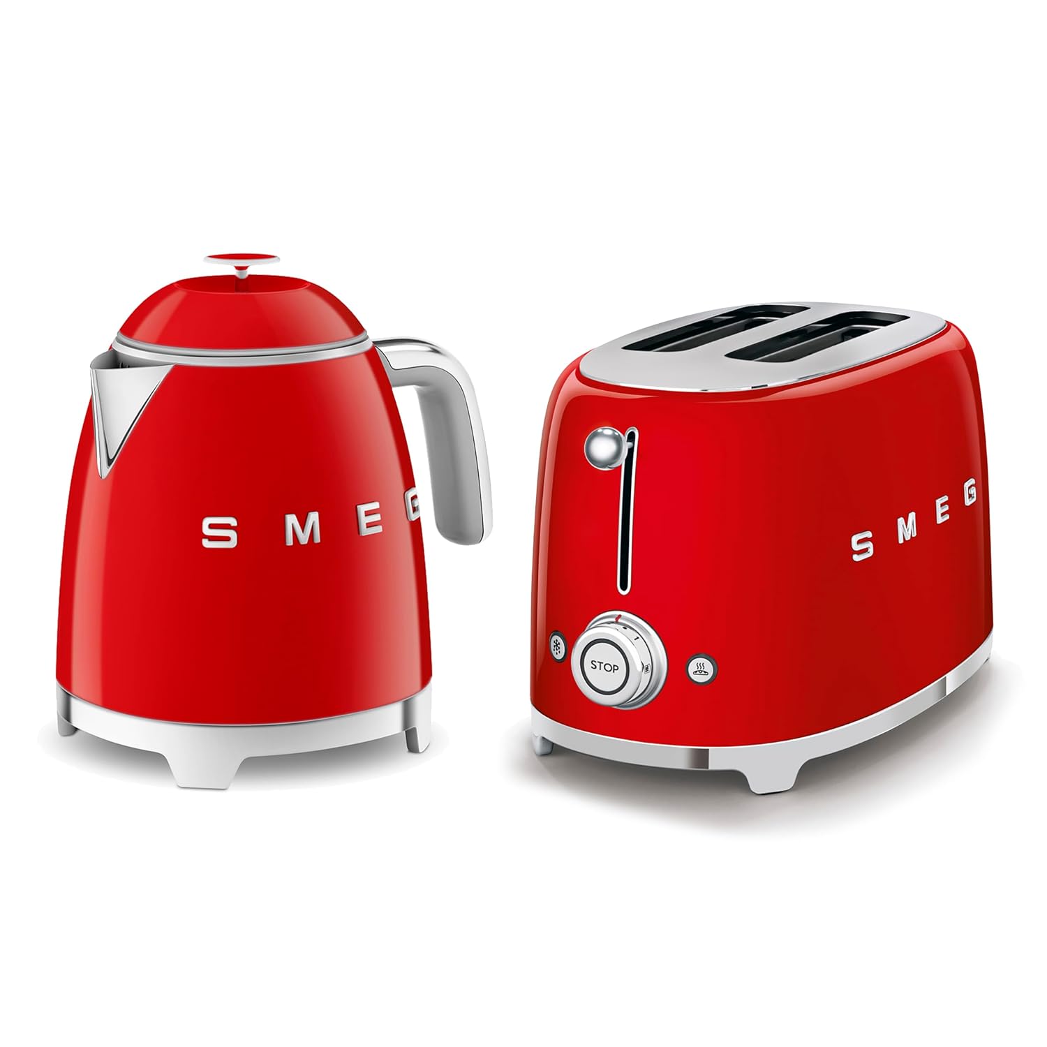 Retro Range Breakfast Set 0.8L Mini Kettle 2-Slice Toaster Pastel Green