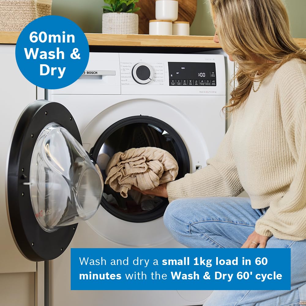 Freestanding Washer Dryer 10.5/6kg 1400rpm AntiStain White