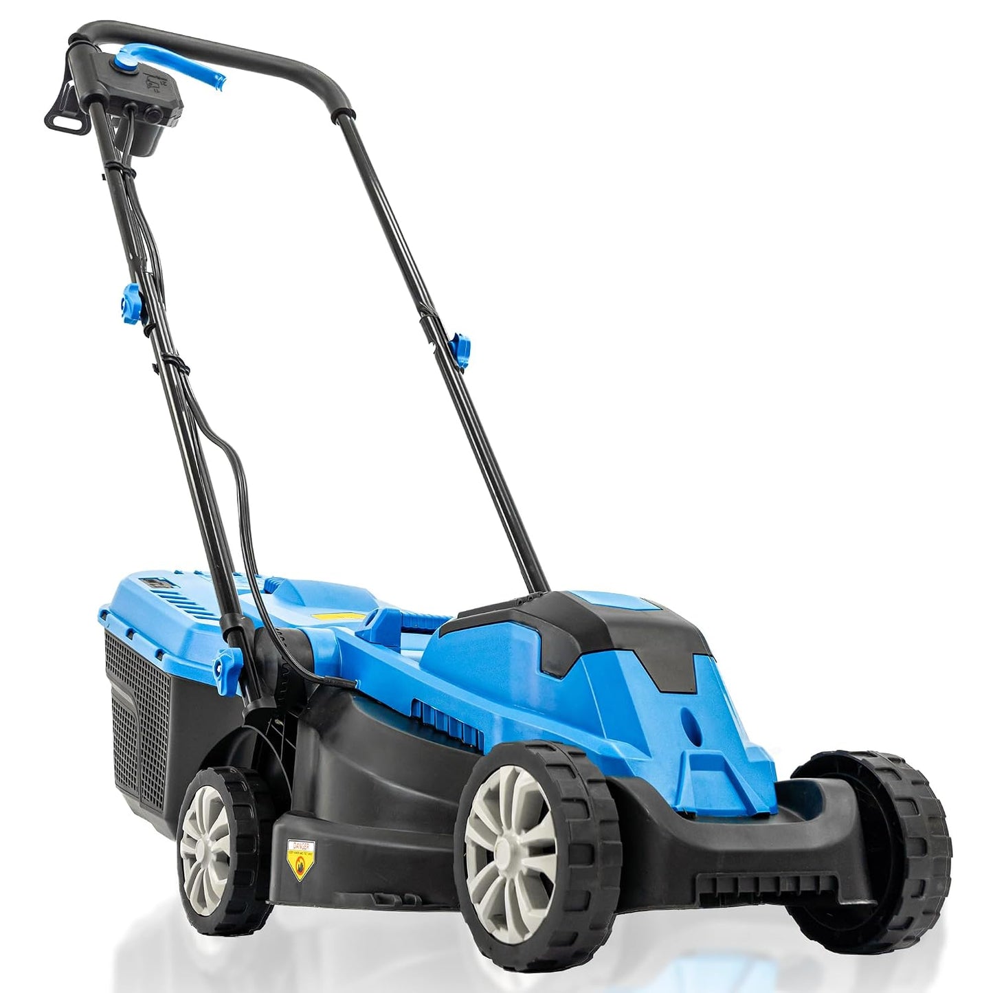 Corded Electric Lawn Mower 33cm 1300W 30L Grass Box 3 Heights Blue