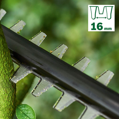 Telescopic Hedge Trimmer 18V Cordless 135° Pivoting Head Green