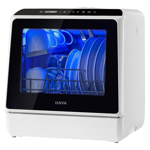 Table Top Dishwasher 5L 6 Programmes Built-In Water Tank White