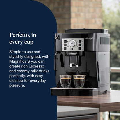 Automatic Bean to Cup Coffee Machine Espresso and Cappuccino Maker Black