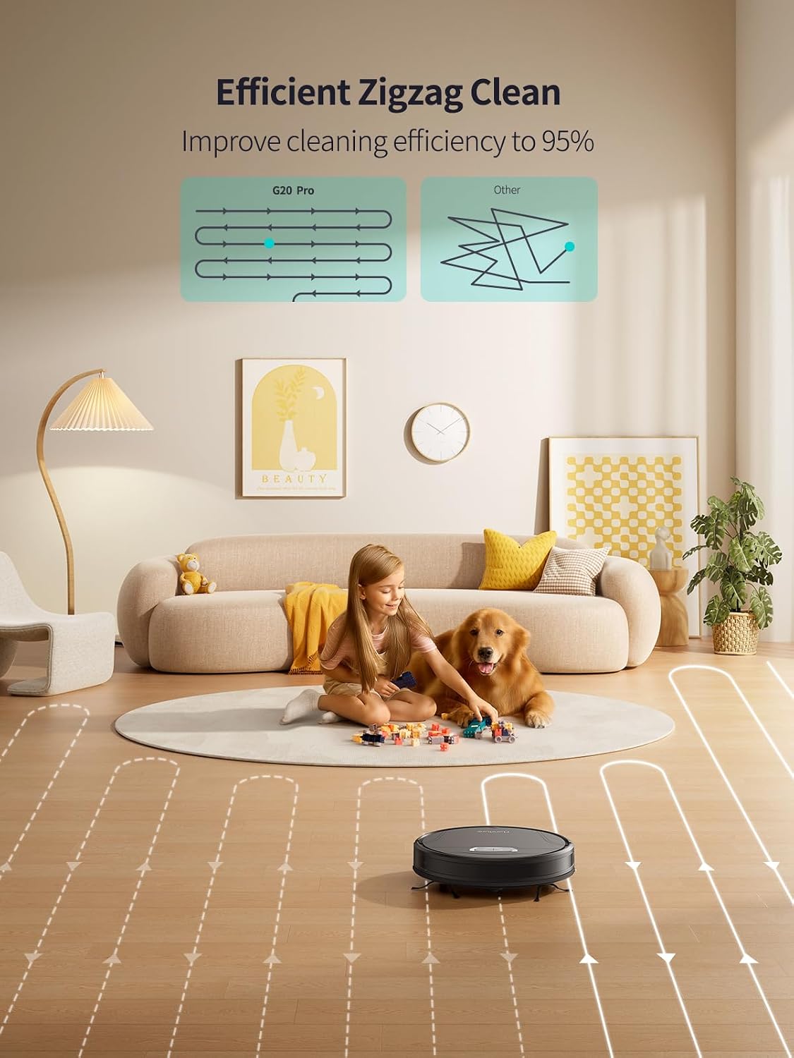 Robot Vacuum And Mop 8000Pa Suction G20 PRO