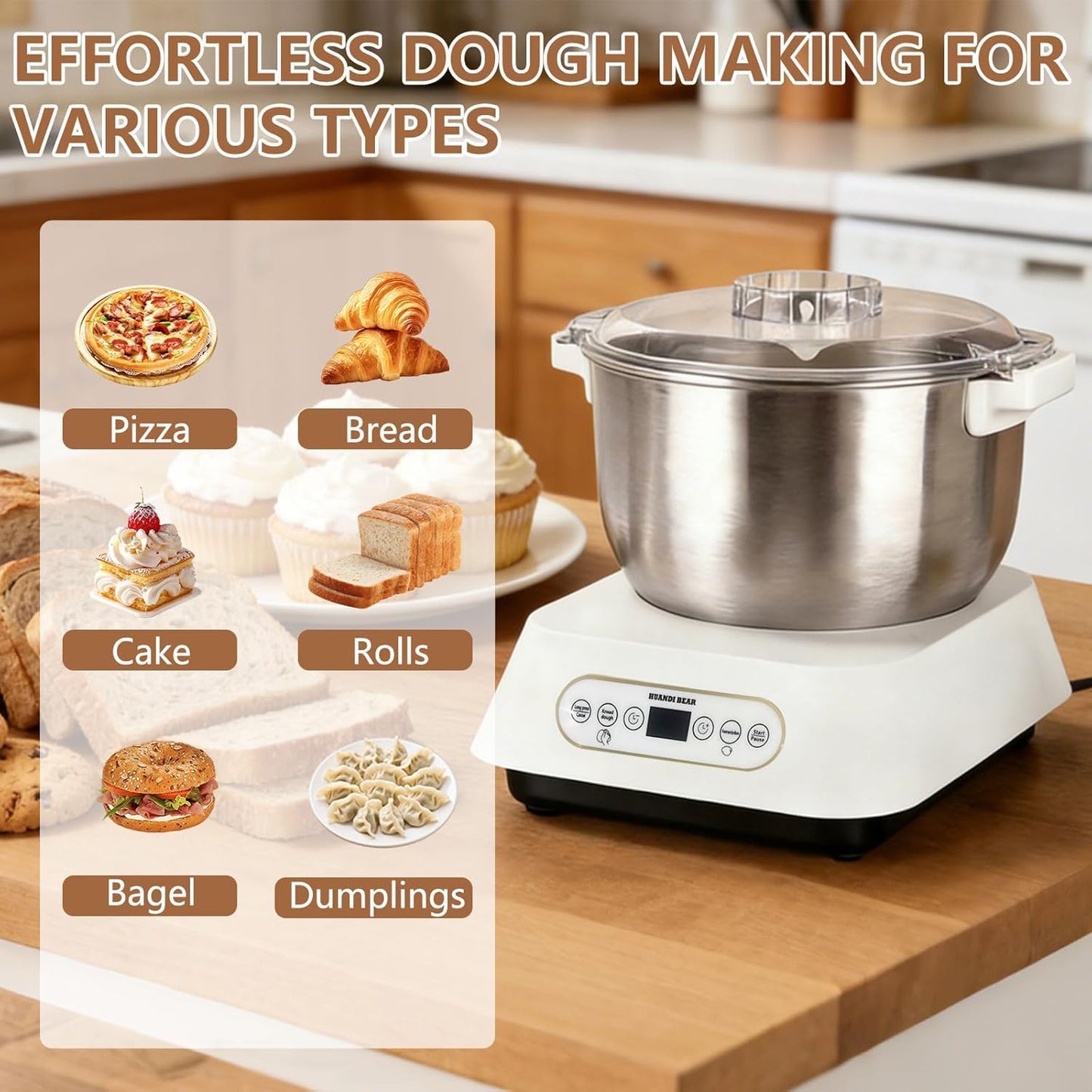 Stand Mixer 7L 1500W Touch Control White