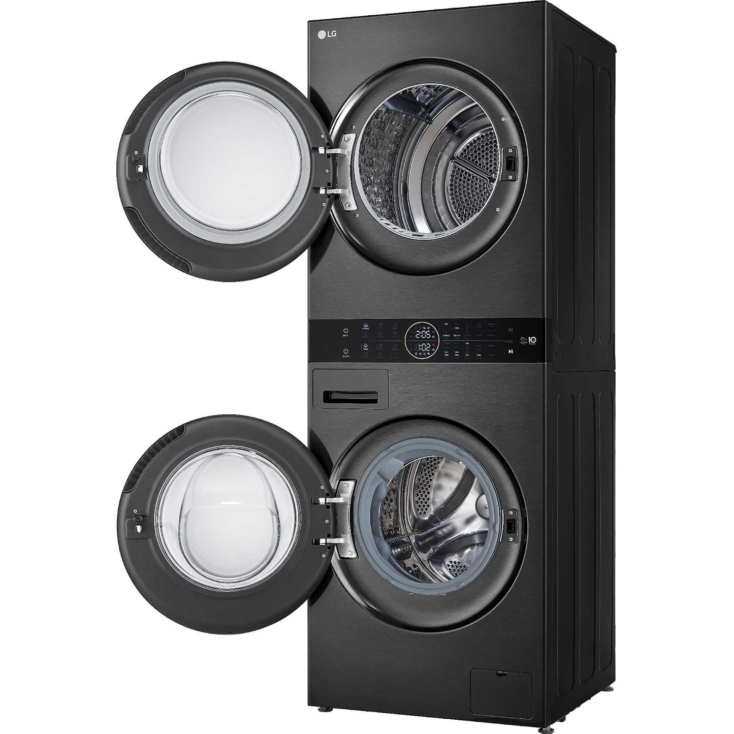 Washer Dryer Combo 12Kg Wash 10Kg Dry 1400Rpm Platinum Black