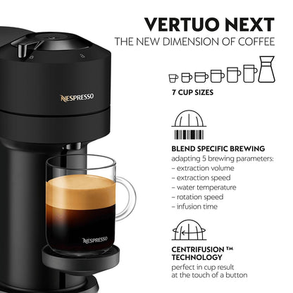 Automatic Pod Coffee Machine With One Touch Brewing 1.1L Matte Black
