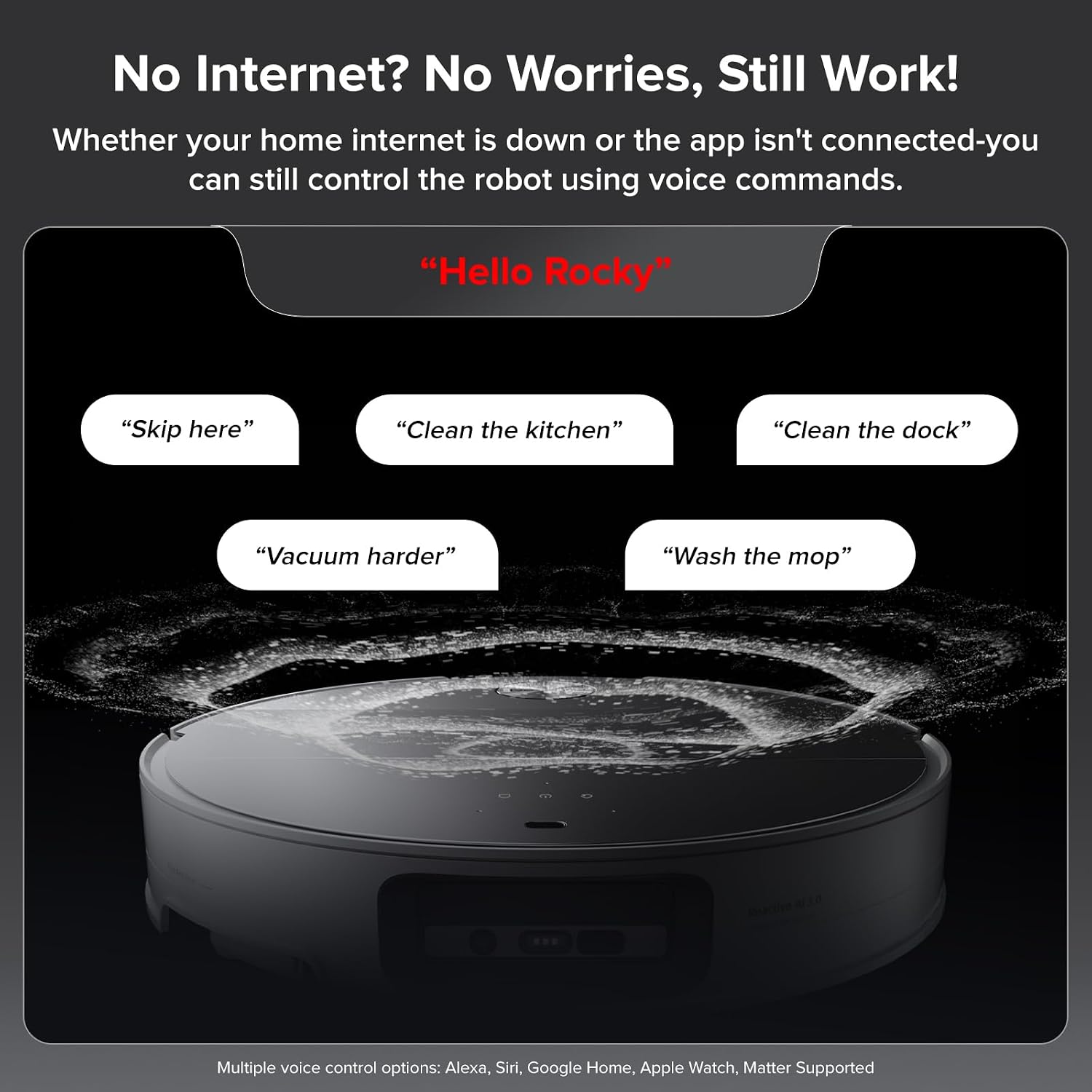 Robot Vacuum Cleaner 22,000 Pa 3.14-Inch Ultra Slim Zero-Tangling AI 3.0 Obstacle Avoidance White