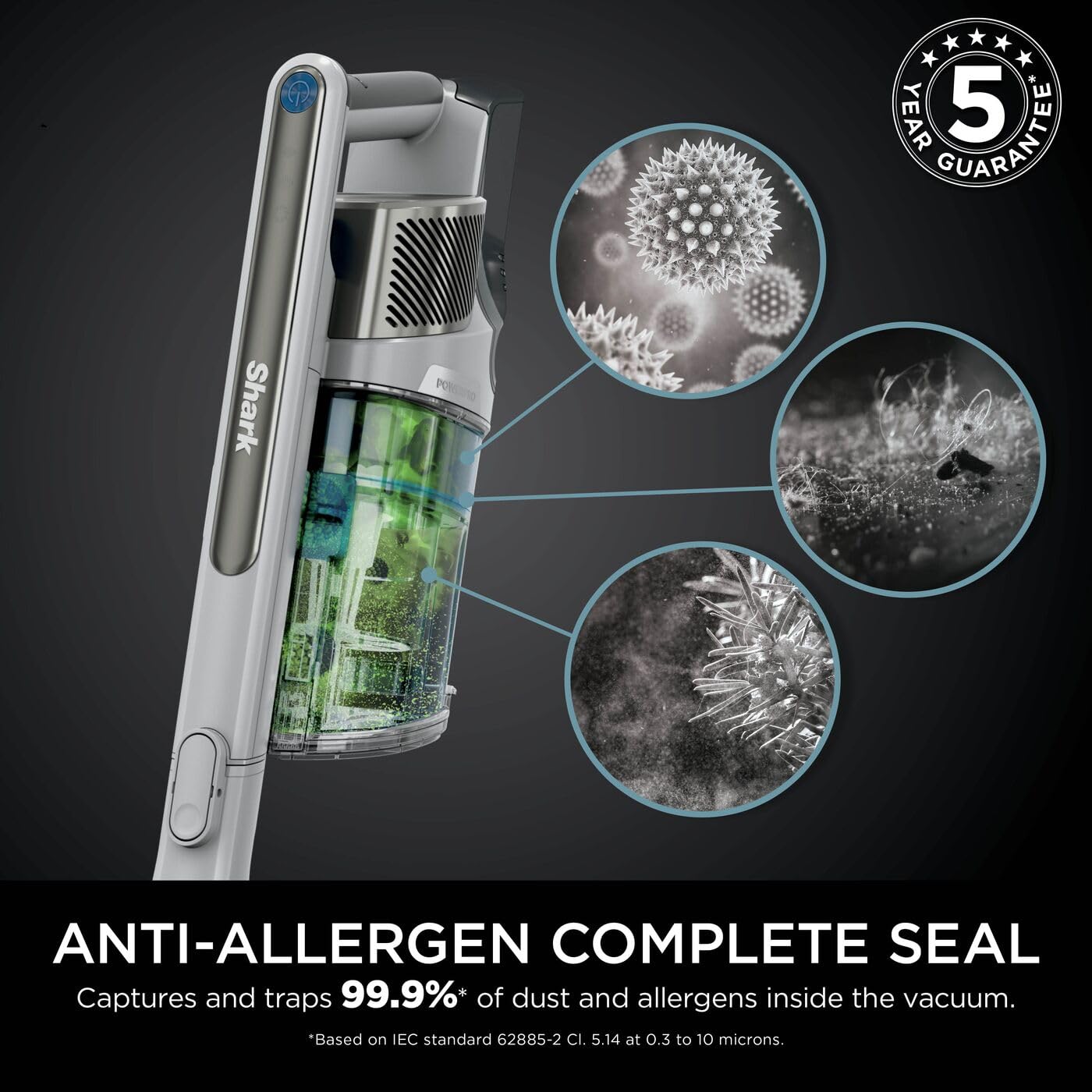Cordless Stick Vacuum Cleaner 0.7L Floor Detect Anti-Hair Wrap Java