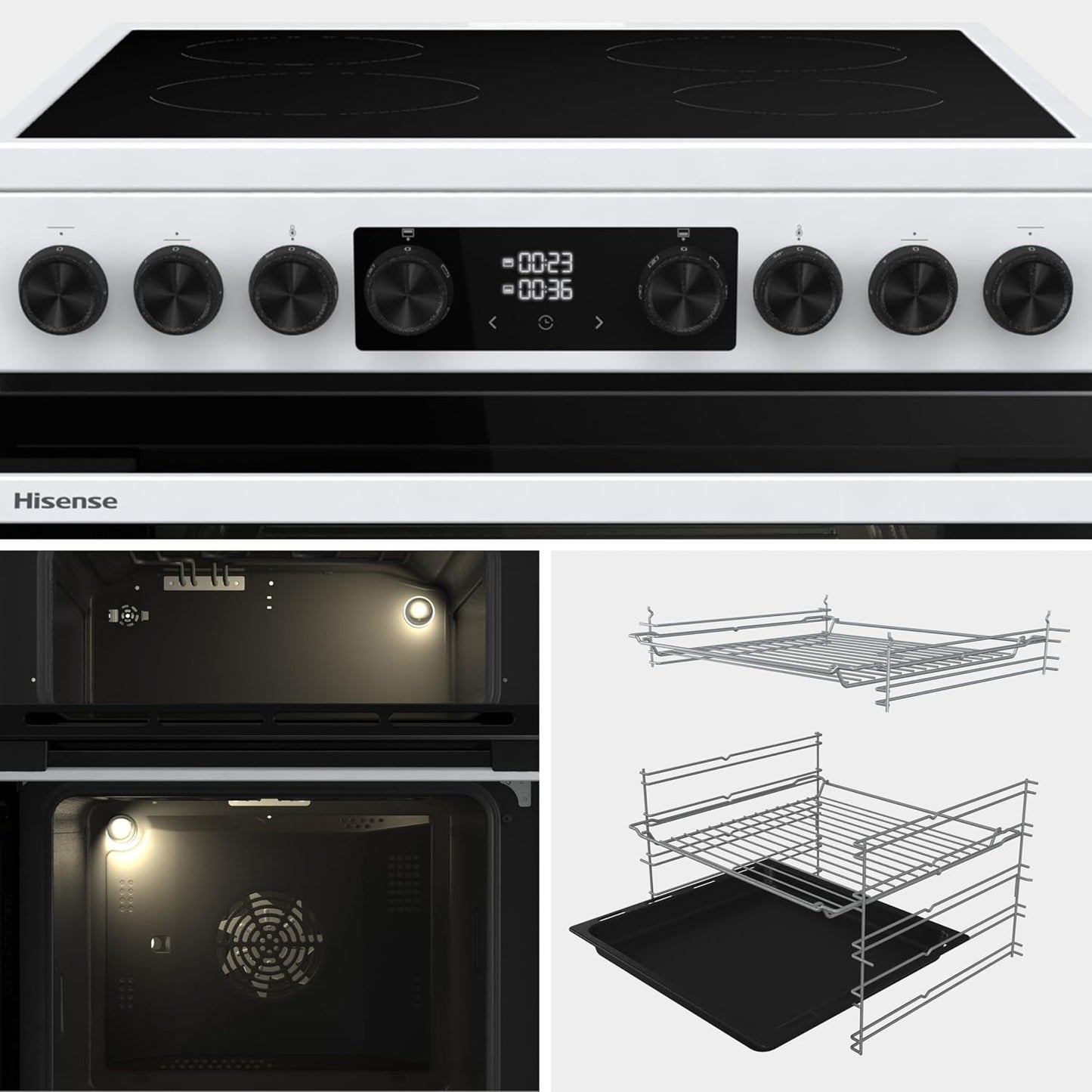 Freestanding Electric Cooker 130L 60cm White