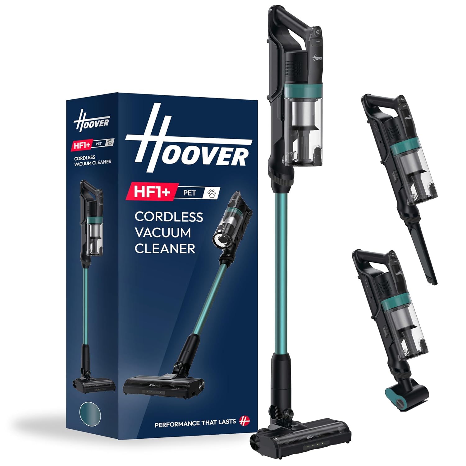 Cordless Stick Vacuum 0.7L 45 Min Runtime Anti Hair Wrap Turquoise