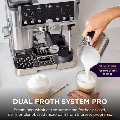 3-In-1 Espresso Cold Brew Filter Coffee Machine 25 Grind Settings Silver