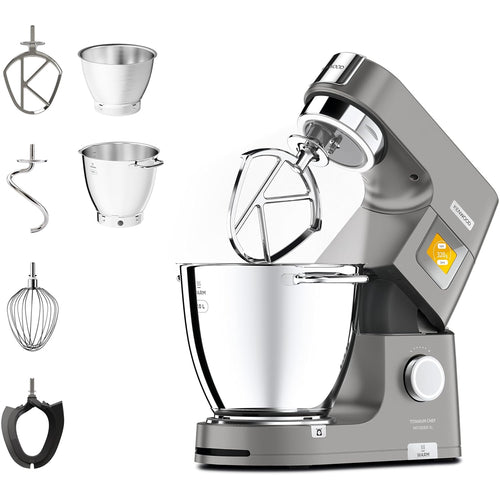 Stand Mixer 7L 5L 1400W 6 Speeds Touch Screen Silver