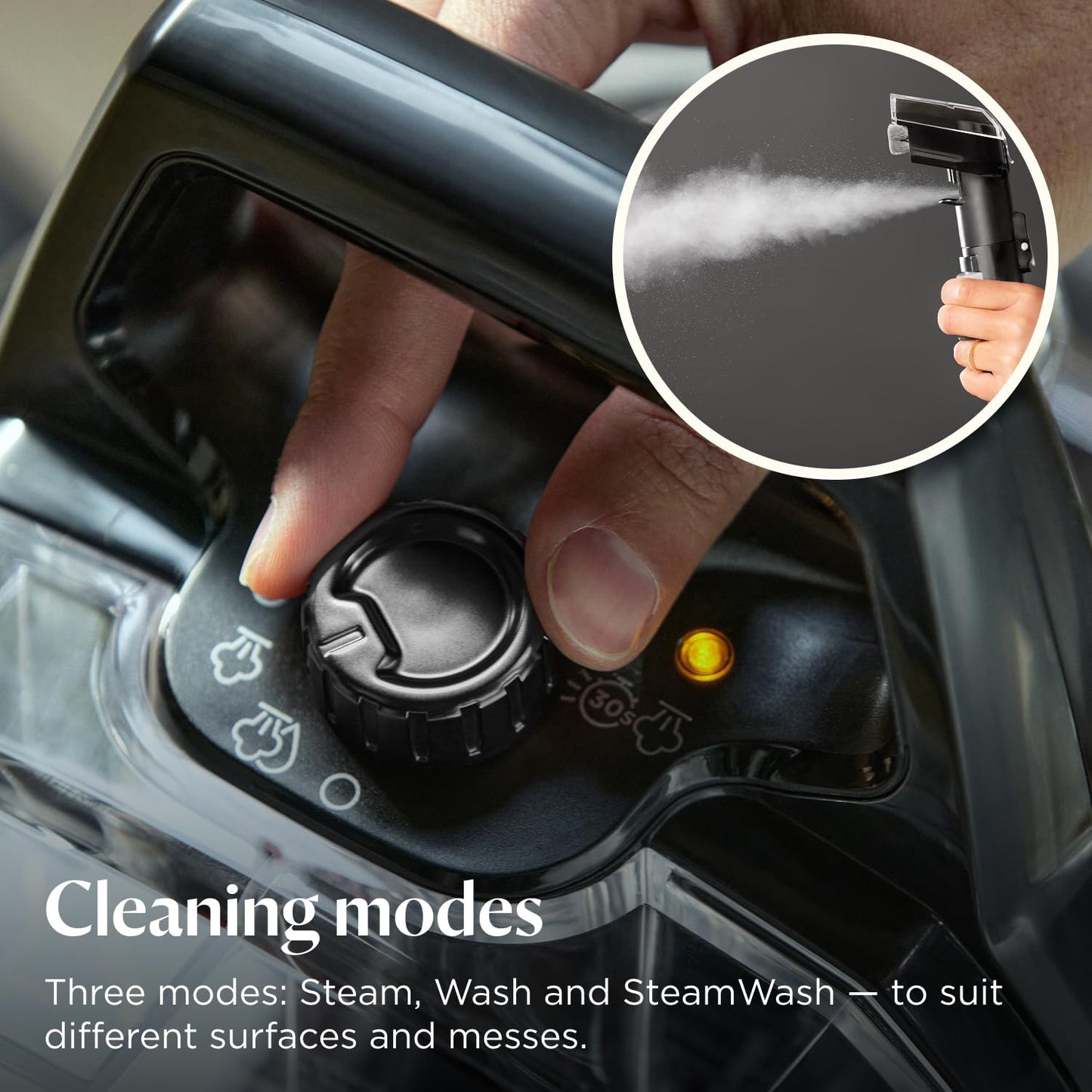 Spot Cleaner 1000W HydroSteam 3 Modes Self-Cleaning Titanium Blue