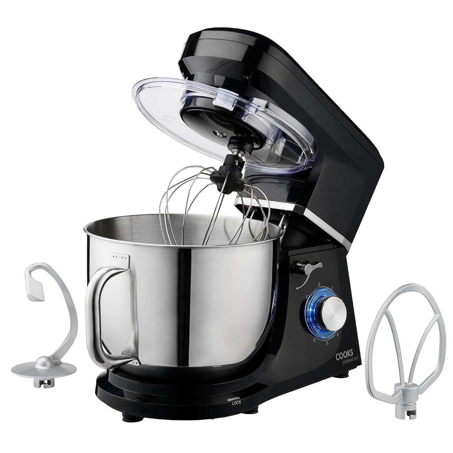 Stand Mixer 1200W 7L Stainless Steel Bowl 6 Speeds Pulse Pink