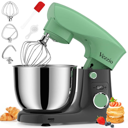 Stand Mixer 1500W 10 Speeds 5.5L Tilt-Head Greengray