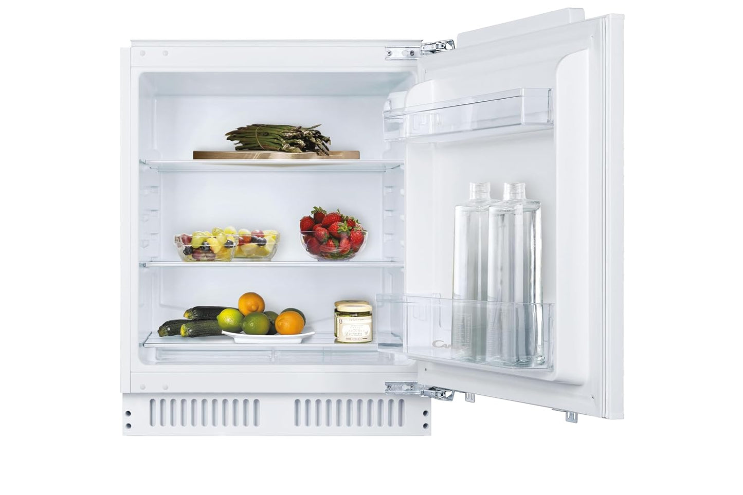 Integrated Undercounter Fridge 135L Adjustable Shelves LED Display White