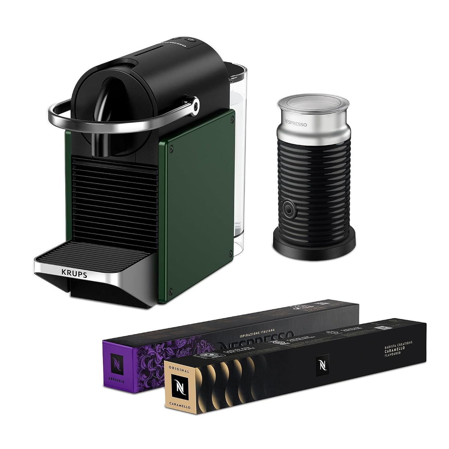 Automatic Pod Coffee Machine 1260W 1L Removable Tank Silver