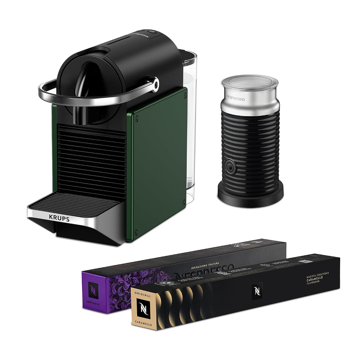 Automatic Pod Coffee Machine 1260W 1L Removable Tank Silver