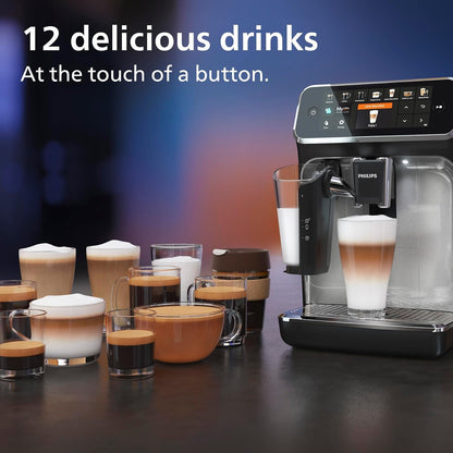 Bean To Cup Coffee Machine 12 Varieties Lattego Milk Frother Ceramic Grinder Black