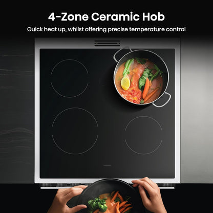Freestanding Electric Cooker 130L 60cm White
