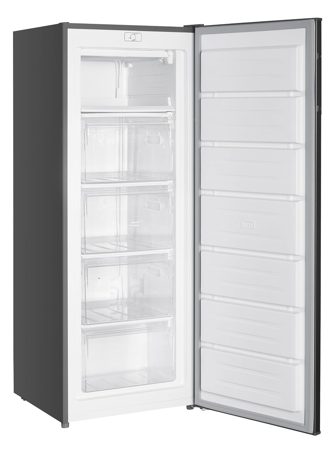 Fridge Freezer 50/50 Split Adjustable Shelves Salad Crisper White