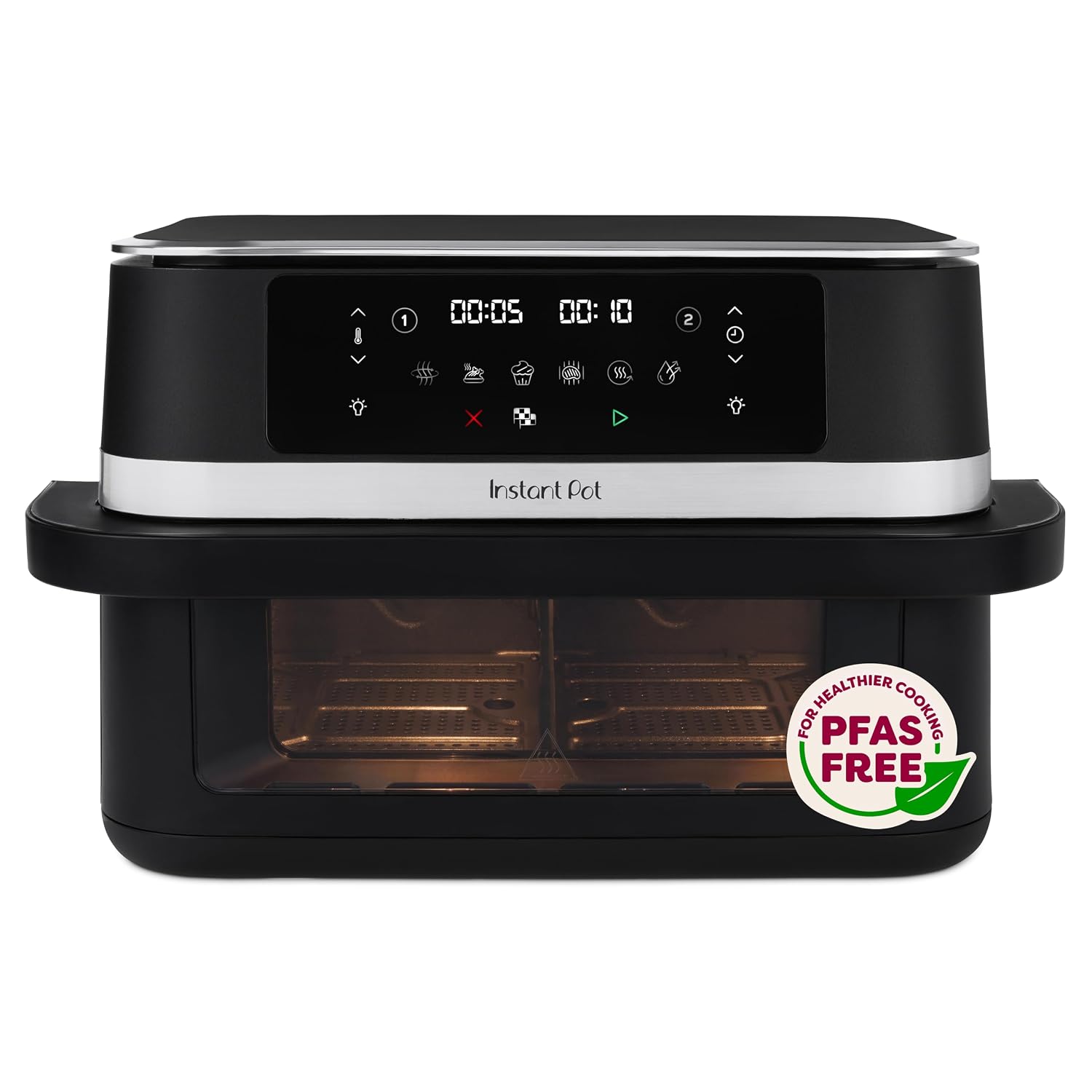 Dual Zone Air Fryer 8.5L 8-in-1 With Sync Cook Black