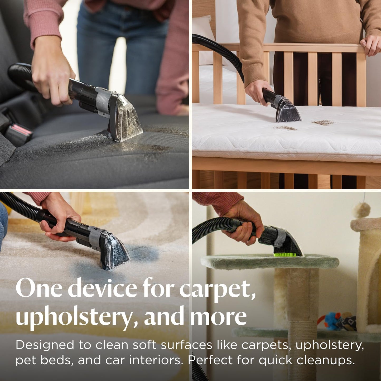 Portable Carpet Cleaner SpotClean C5 Pet 16,400Pa Suction Corded Black