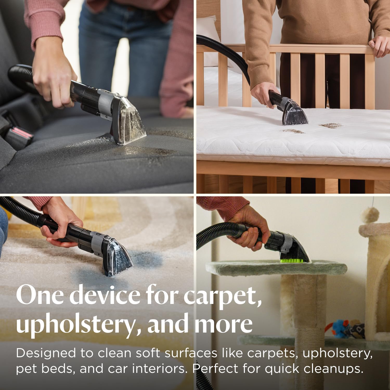 Portable Carpet Cleaner SpotClean C5 Pet 16,400Pa Suction Corded Black