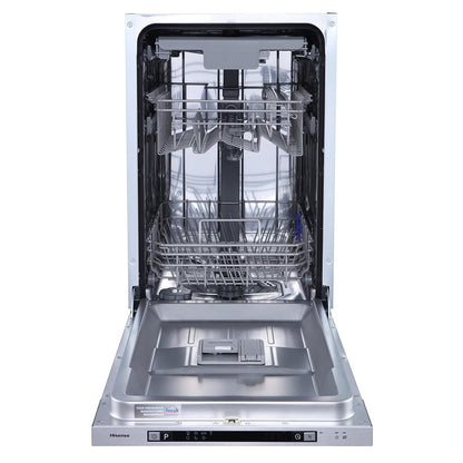 Built-In Dishwasher 10 Place Settings 7 Programs White 30 Min Quick Wash