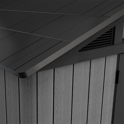10x15ft Stronghold Outdoor Storage Shed — Wood-Effect, Weatherproof & Steel-Reinforced