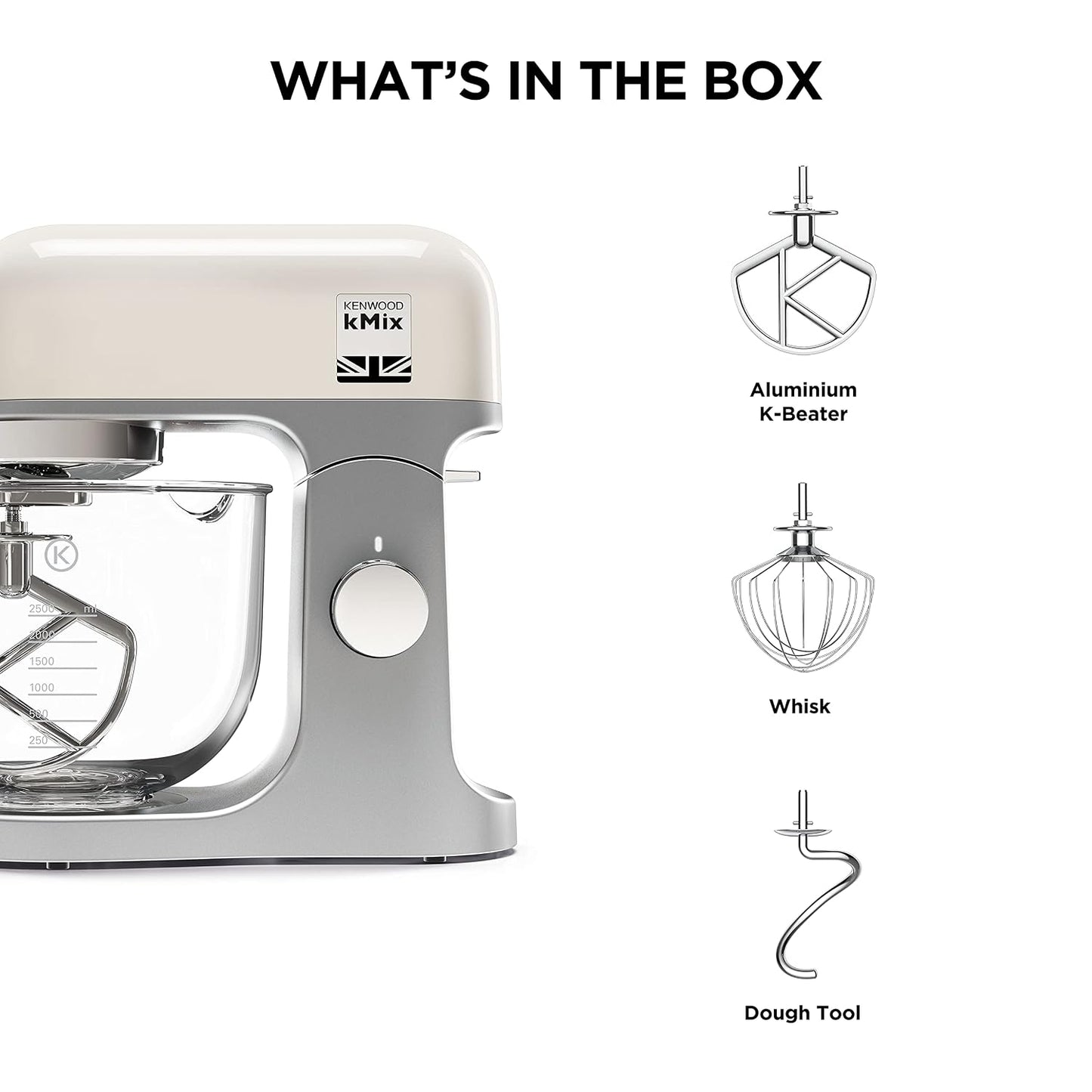 Stand Mixer 5L 1000W 6 Speed Cream
