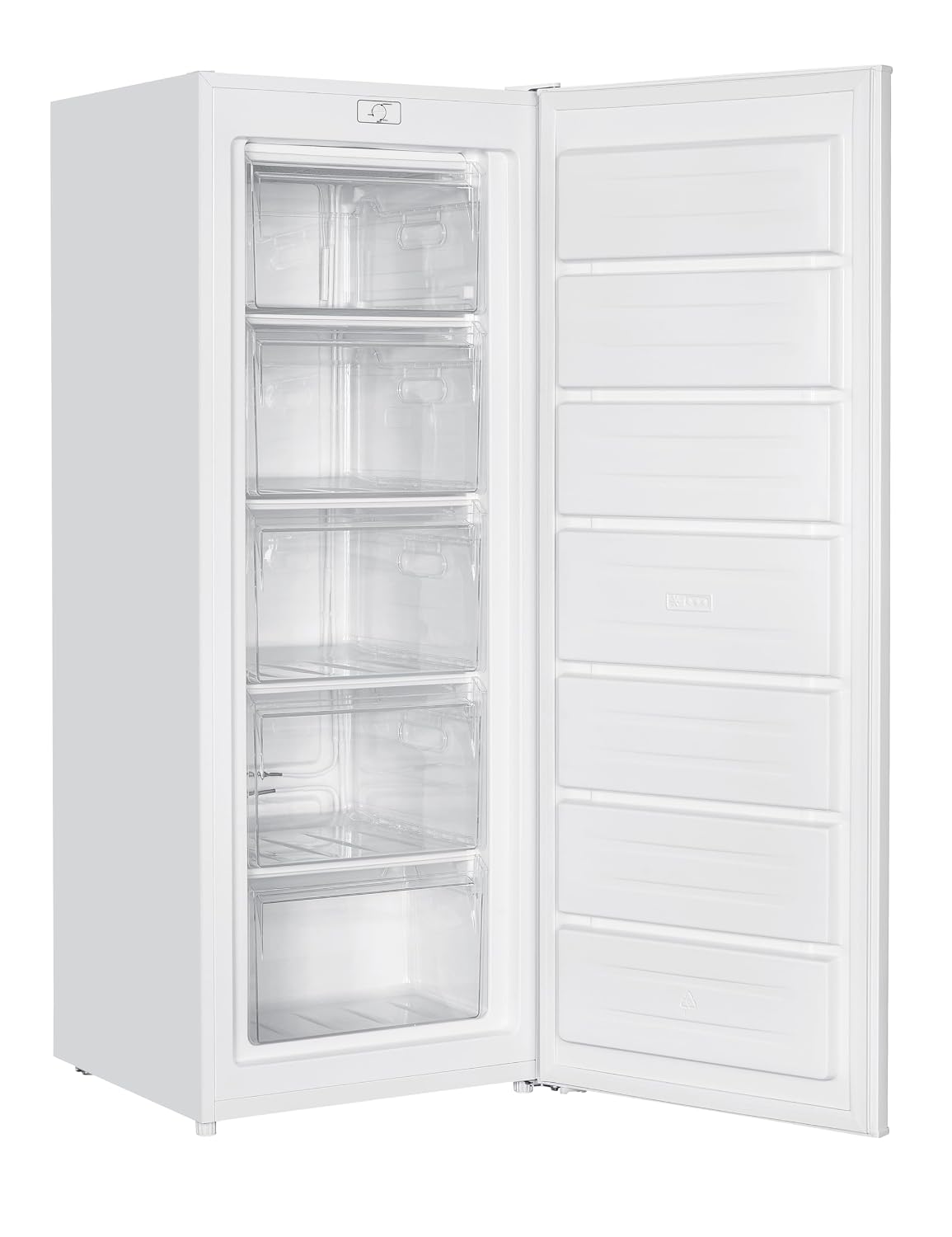 Upright Freezer 168L 5 Drawers Mechanical Control Freestanding White