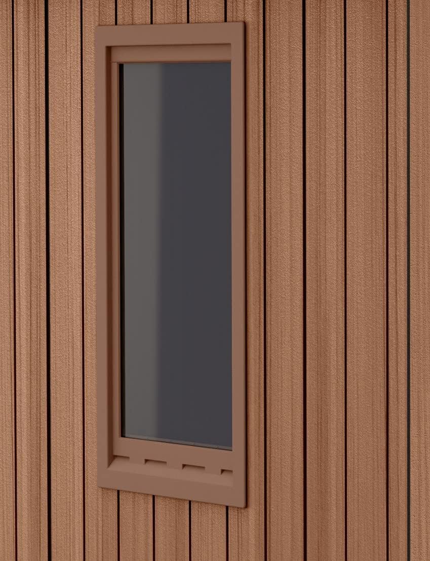 Darwin 6x4ft Double Door Garden Shed — Wood-Effect Outdoor Storage