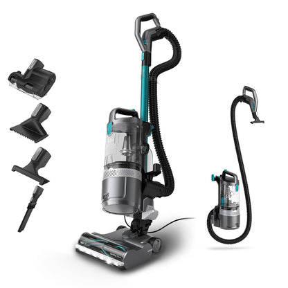 Upright Bagless Vacuum Cleaner 600W 2L HEPA Filter Graphite/Teal